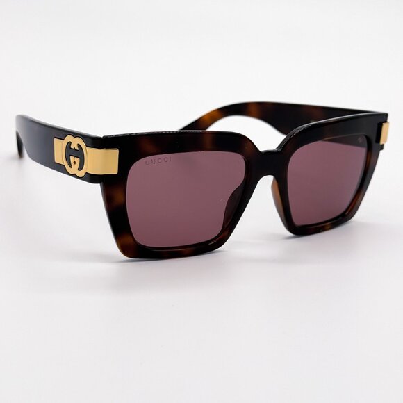 NEW GUCCI GG1689S 002 WOMEN HAVANA SUNGLASSES GUCCI - Picture 9 of 14